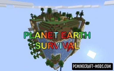 Planet Earth Survival Map For Minecraft