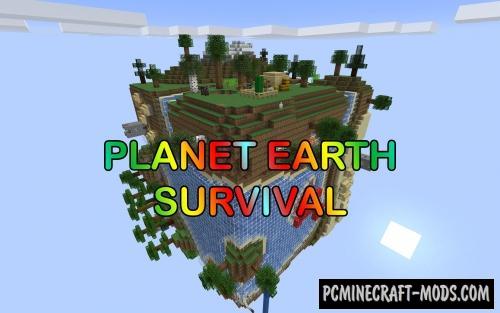 Planet Earth Survival Map For Minecraft