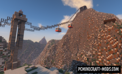 Working Cable Car - Adventure Map For MC