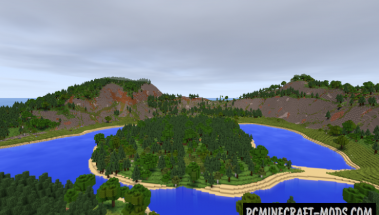 Crater Lake Survival Map For Minecraft