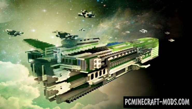Spaceship Blu 01 - Adventure Map For Minecraft