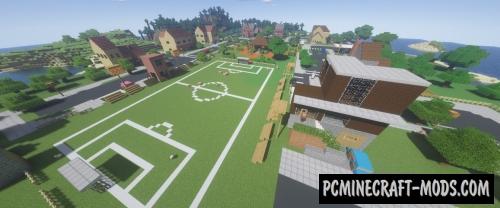 Fortnite's Pleasant Park - City Map For Minecraft