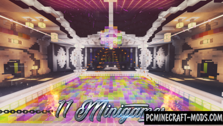 Dance Floor - Minigame Map For Minecraft