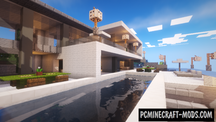 Mansão Moderna - House Map For Minecraft 1.20.4, 1.20.2 | PC Java Mods