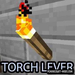 Torch Lever Mod For Minecraft 1.13.2, 1.12.2