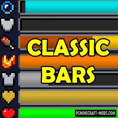 Classic Bars - New HUD Mod For Minecraft 1.19.2, 1.16.5, 1.12.2