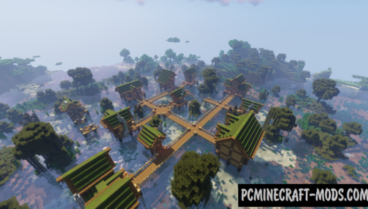 Witch Village Map For Minecraft 1.14.3, 1.14.2  PC Java Mods