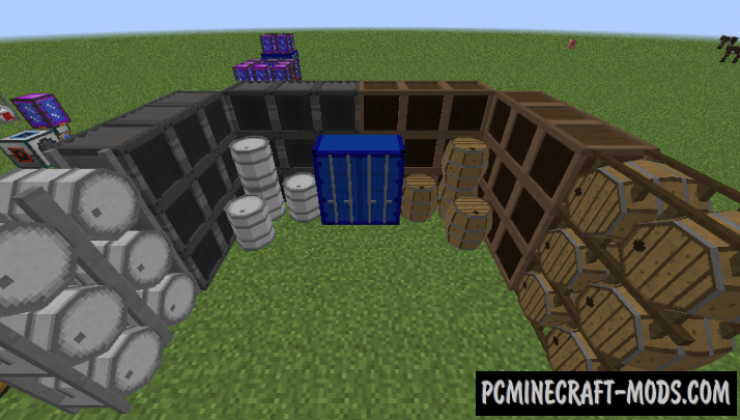 Barrels, Drums, Storage & More Mod For Minecraft 1.12.2