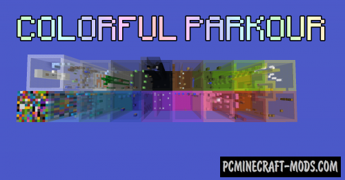Colorful Parkour Map For Minecraft