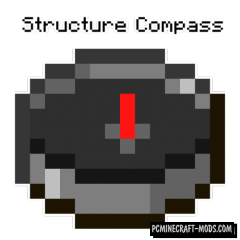Structure Compass - Tool Mod For Minecraft 1.18, 1.17.1