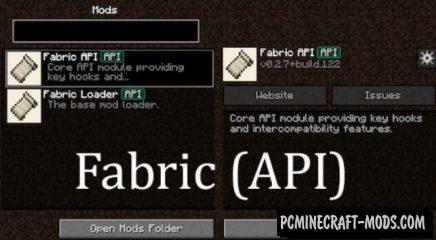 Fabric API Mod Loader for Minecraft 1.20, 1.19.4, 1.18.2