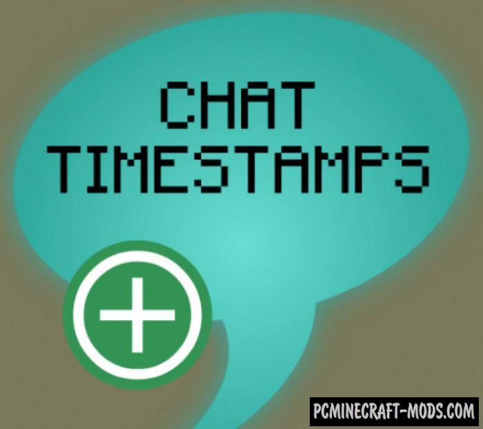 Chat Timestamps Mod For Minecraft 1.14.1, 1.14