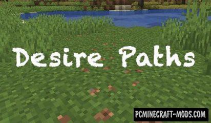Desire Paths Mod For Minecraft 1.14.3, 1.14