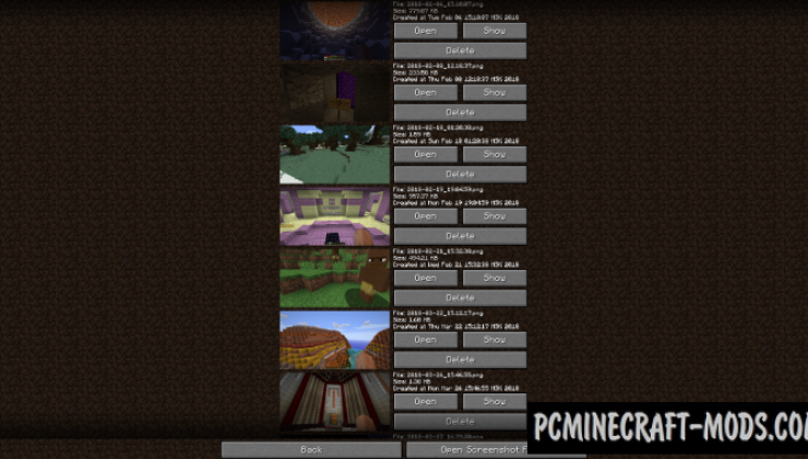 Screenshot Browser Mod For Minecraft 1.12.2
