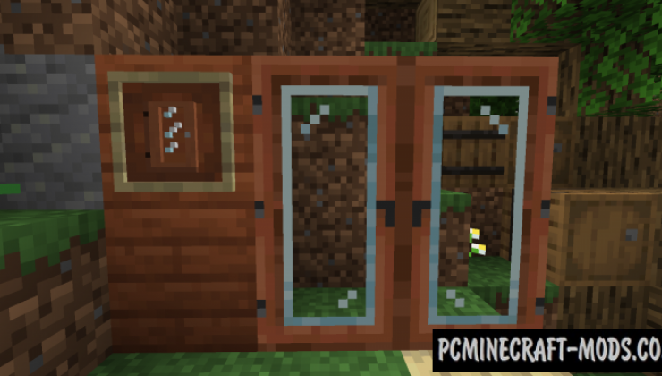 Glass Doors Resource Pack For Minecraft 1 14 1 1 12 2 1 7 10 Pc Java Mods