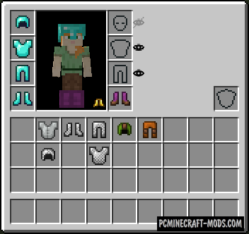 Cosmetic Armor Slots - New Armor HUD Mod For Minecraft 1.14.4