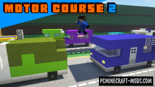 Motor Course 2 - Parkour Map For Minecraft