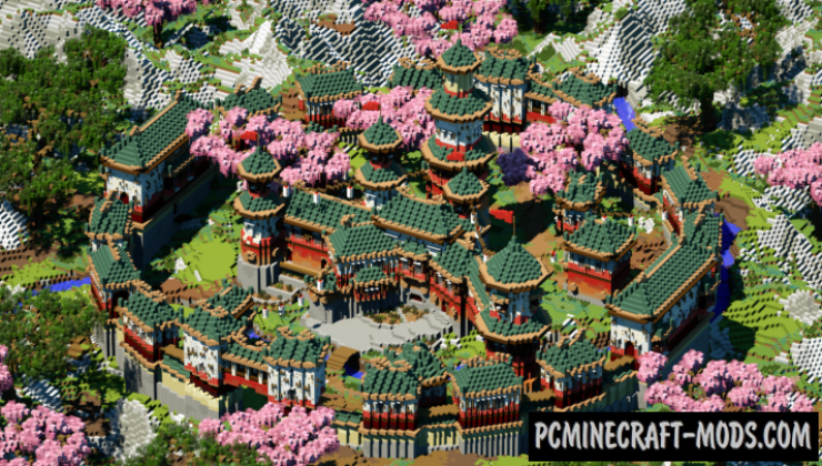 Oriental Chateau - Castle Map For Minecraft