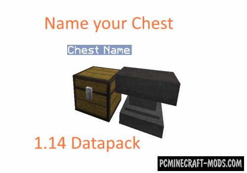 Name Your Chest Data Pack For Minecraft 1.14.2