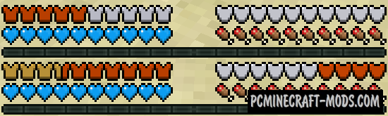 Overloaded Armor Bar - HUD Mod For Minecraft 1.20.1, 1.19.4, 1.16.5, 1.14.4