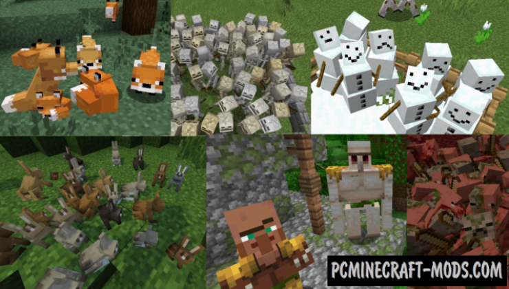 Creature Variety 16x Texture Pack For Minecraft 1.19.3, 1.18.2