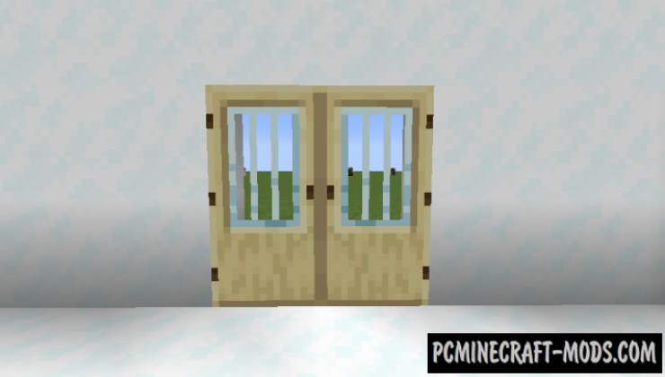Modern Glass Doors - Decor Mod For MC 1.19.2, 1.18.2, 1.17.1, 1.16.5