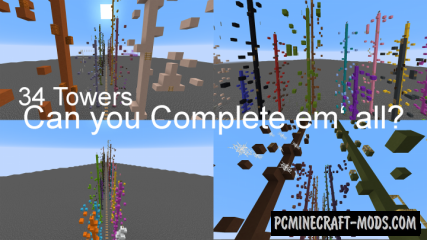 Simple Towers - Parkour Map For Minecraft