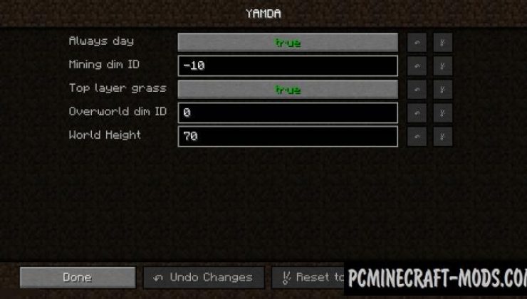 YAMDA Mod For Minecraft 1.14.4, 1.12.2