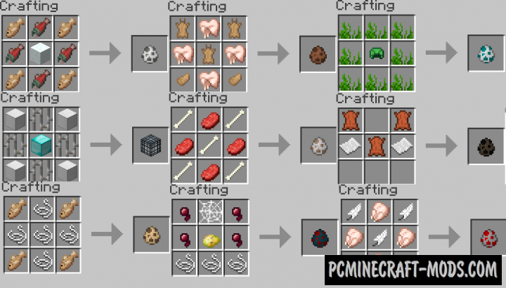Craftable Spawn Eggs Data Pack For Minecraft 1.14.3