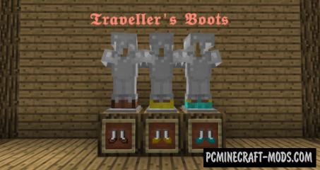 Traveller's Boots - Armor Mod For Minecraft 1.18.1, 1.17.1, 1.16.5, 1.12.2