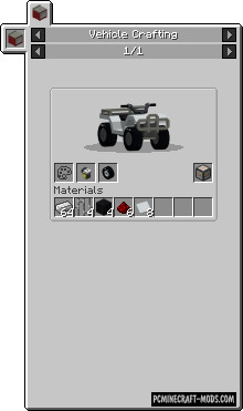 Just Enough Vehicles - GUI Mod For Minecraft 1.16.5, 1.12.2