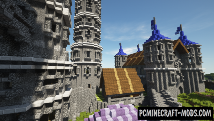 Vetero Town - Castle Map For Minecraft