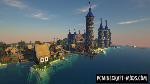 Vetero Town - Castle Map For Minecraft