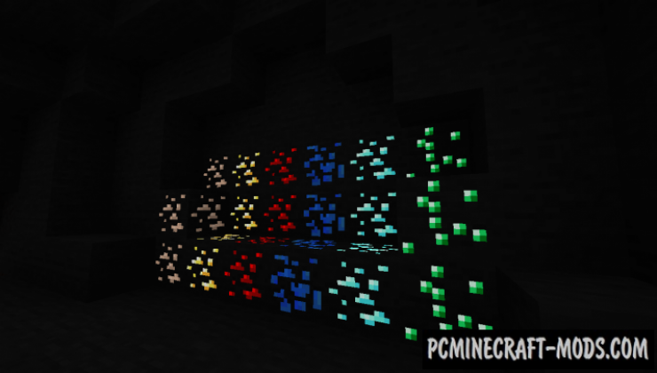 Luminous ore 16x Resource Pack For Minecraft 1.14.4