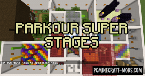Parkour Super Stages - Parkour Map For MC