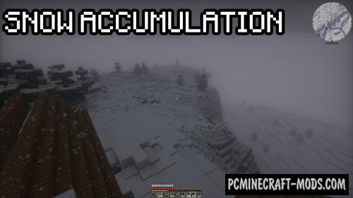 Snow Accumulation - Realistic Mod For MC 1.15.2, 1.14.4