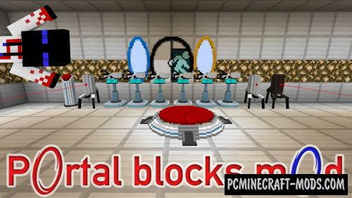 Portal Blocks, Guns, Turrets Mod For Minecraft 1.12.2