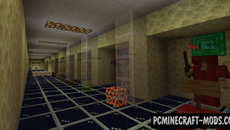 4-Arena Kit PvE Map For Minecraft