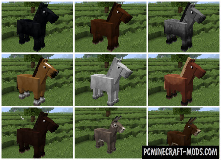 Old Horses 16x16 Resource Pack For Minecraft 1.14.4, 1.13.2
