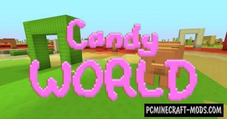 Candy World - New Dimension Mod For Minecraft 1.12.2