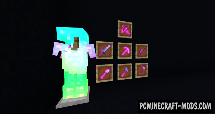 Glint Color - Custom Weapon Mod For Minecraft 1.14.4
