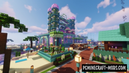 Coral Castle and City Map For Minecraft