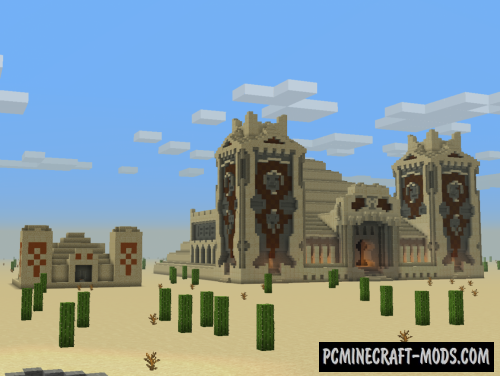 3:1 Desert Temple - Castle Map For Minecraft