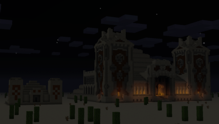 3:1 Desert Temple - Castle Map For Minecraft