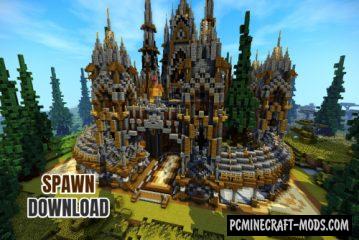 Factions Medieval Spawn/Hub/Lobby Map For MC