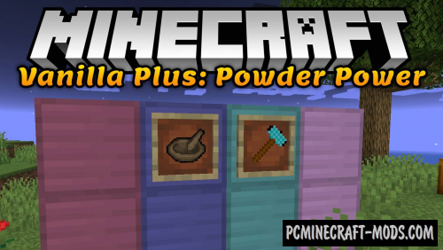 Vanilla Plus Powder Power Items Mod For Mc 1 18 1 17 1 1 16 5 1 12 2 Pc Java Mods