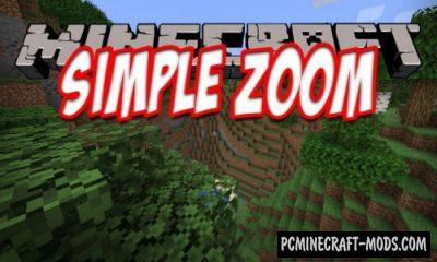SimpleZoom - GUI Mod For Minecraft 1.15, 1.14.4