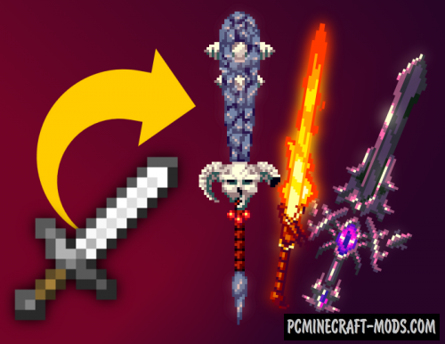 3d Fantasy Weapons 16x Texture Pack For Minecraft 1.15.2, 1.14.4