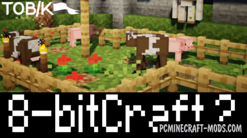 8-bitCraft 2 8x8 Simple Texture Pack Minecraft 1.20.2, 1.20.1