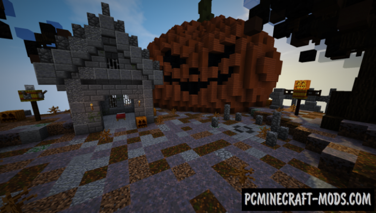 Halloween BedWars - PvP Map For Minecraft
